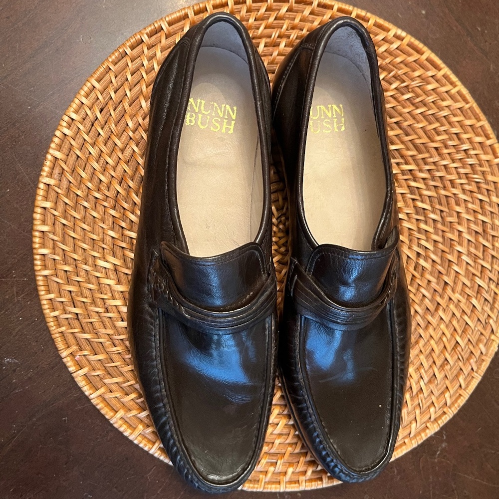 MEN'S SHOES, DARK BROWN LEATHER, MADE IN ITALY, NEW